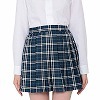 鉄板スタイルチェックスカート ブルー